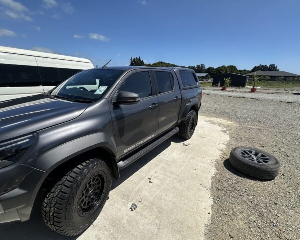 New ROH wheels and tyres fitted to a Toyota Hilux at Tyre Save Direct, Kerikeri