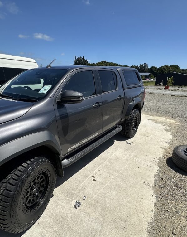 New ROH wheels and tyres fitted to a Toyota Hilux at Tyre Save Direct, Kerikeri